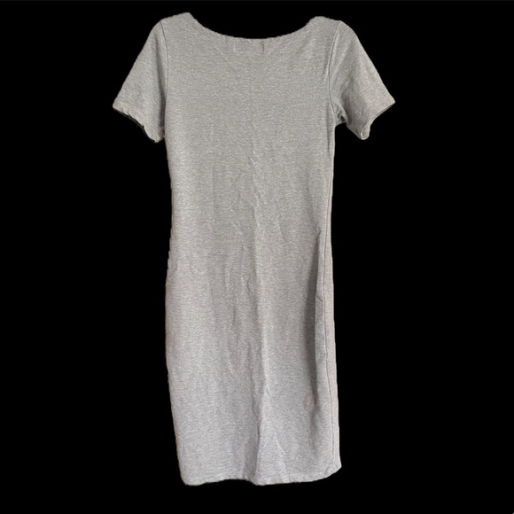 Tam Ware Women’s Gray Sweetheart Short Sleeve Midi Dress Size S - Picture 2 of 3